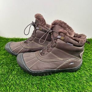JBU by Jambu Pullman Women's Size 6 Shoes Brown Vegan Faux Fur Cold Weather Boot